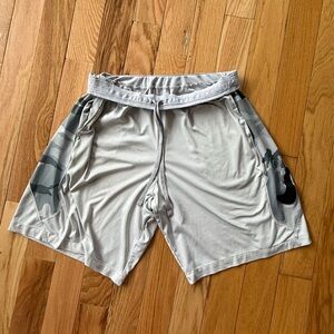 Nike Light Gray Athletic Shorts with Gray Camo Panels